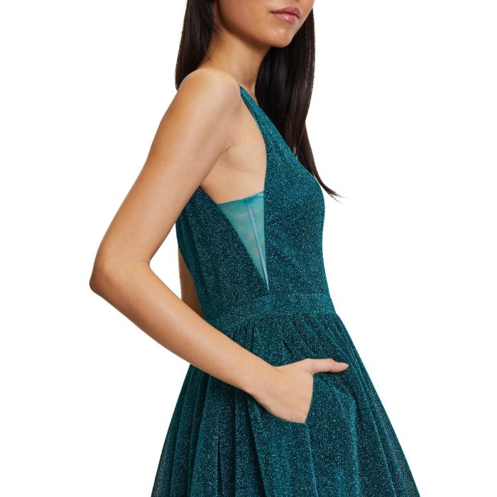 Ballkleid, black petrol