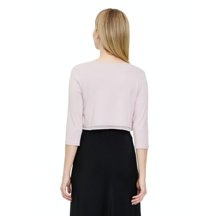 Bolero mit Chiffonkante, burnished rosé