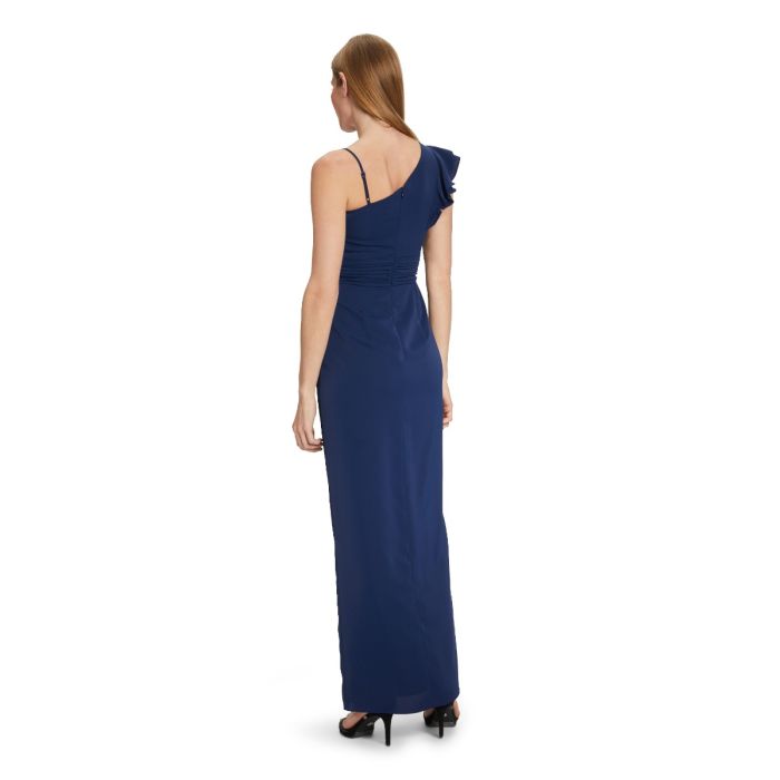 Abendkleid mit Volants, blue