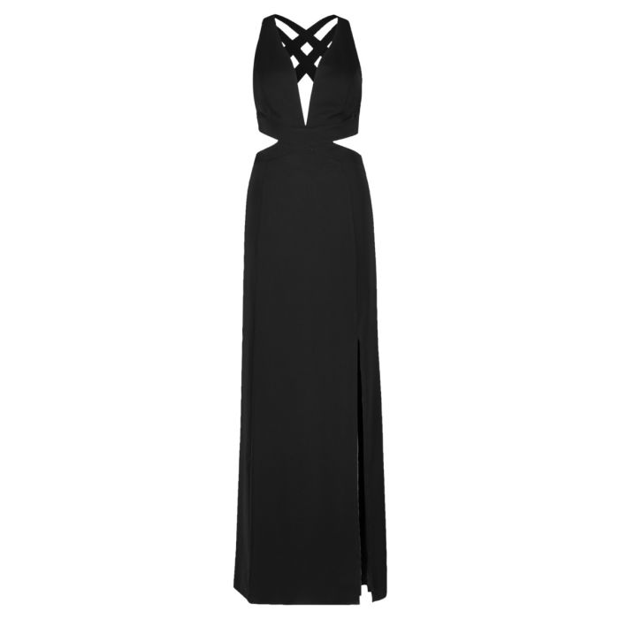 Abendkleid mit Cut-Outs, black