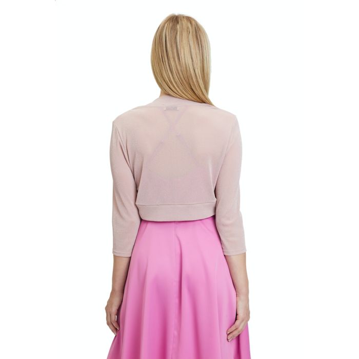 Bolero mit Lurex, rose/silver