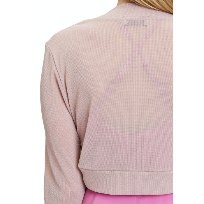 Bolero mit Lurex, rose/silver