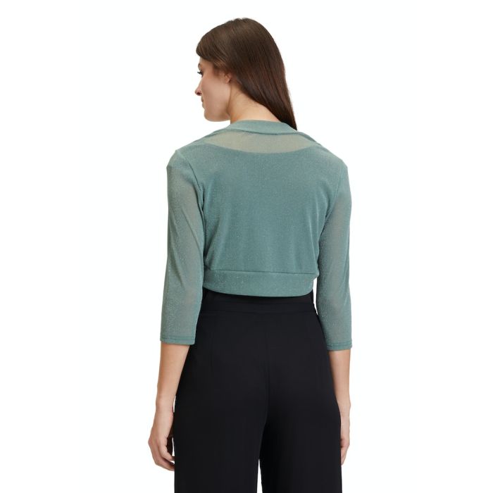 Bolero mit Lurex, mint/silver