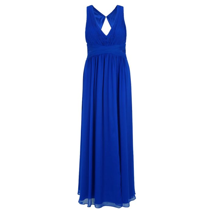 Abendkleid mit Cut-Outs, juwel blue