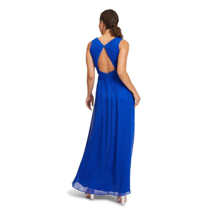 Abendkleid mit Cut-Outs, juwel blue