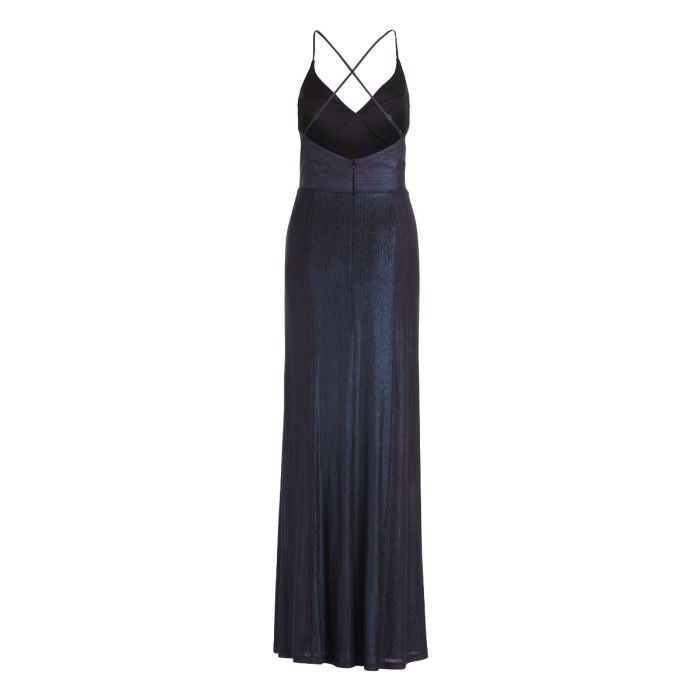 Jerseykleid mit Schlitz, dark blue/black