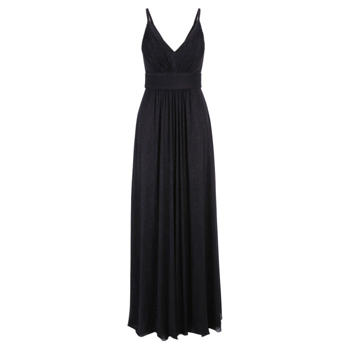 Abendkleid mit Glitzer, black