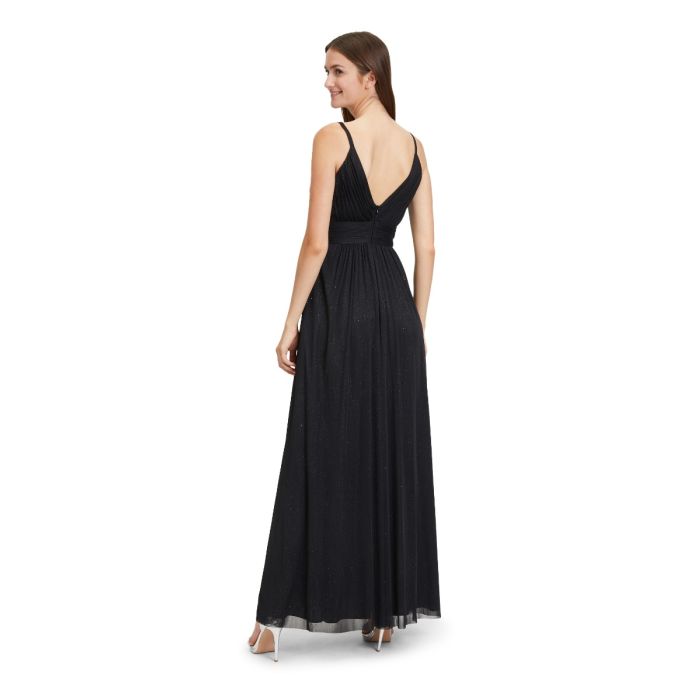Abendkleid mit Glitzer, black