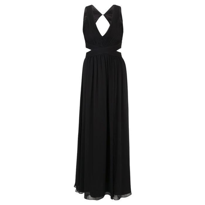 Abendkleid mit Cut-Outs, jet black