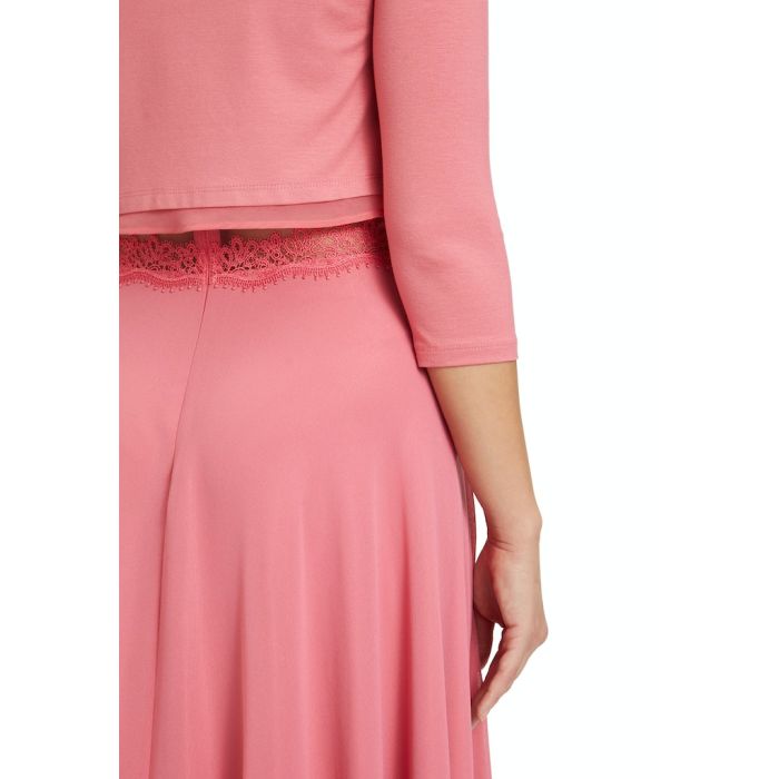Bolero mit Chiffonkante, hot rosé