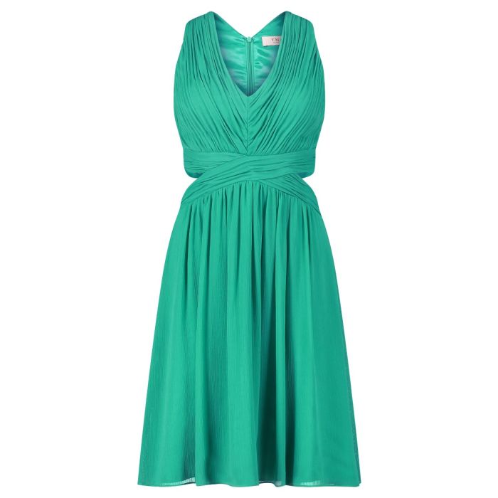 Festkleid mit Cut-Outs, brillant green