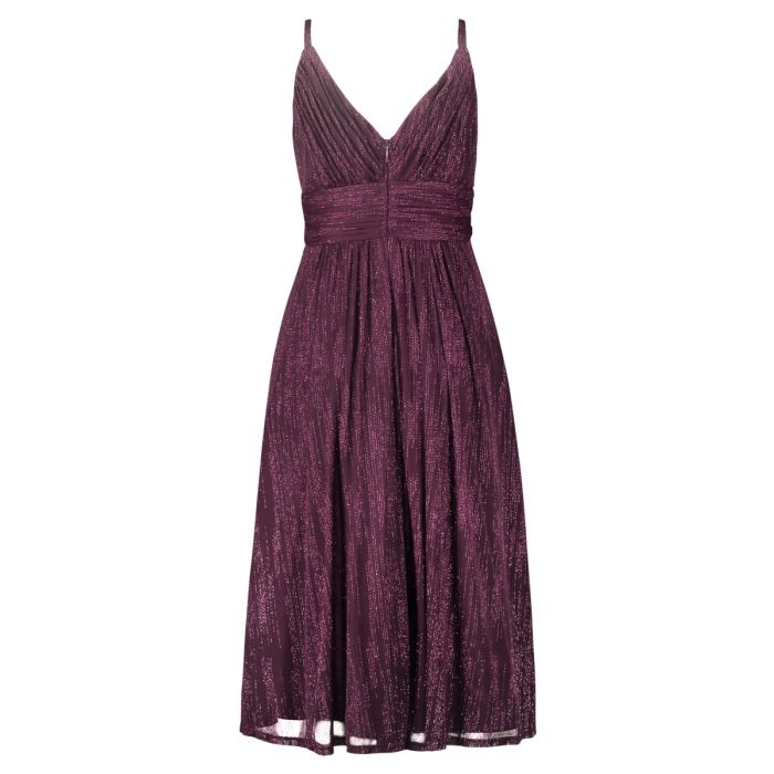 Maxikleid, shiny aubergine