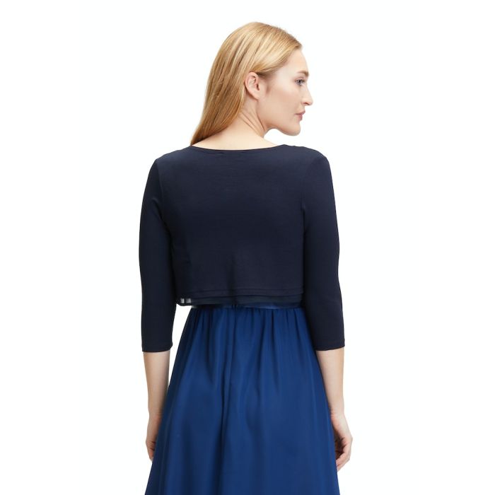 Bolero mit Chiffonkante, dark blue