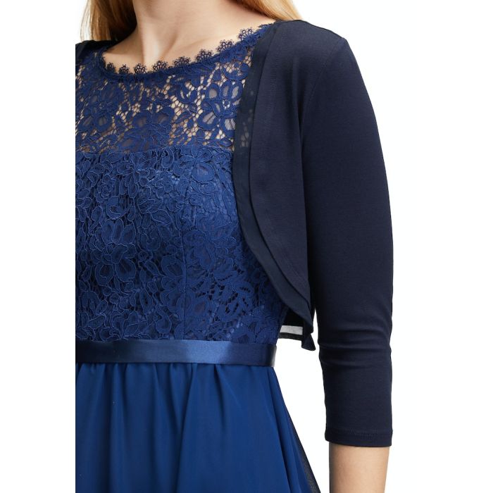 Bolero mit Chiffonkante, dark blue