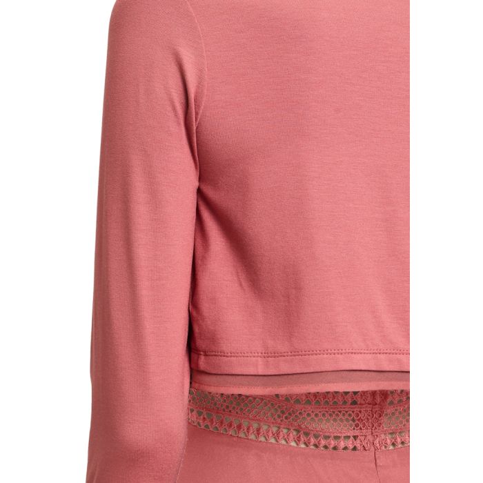 Bolero mit Chiffonkante, bright rust