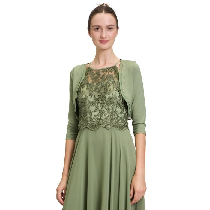 Bolero mit Chiffonkante, autum green