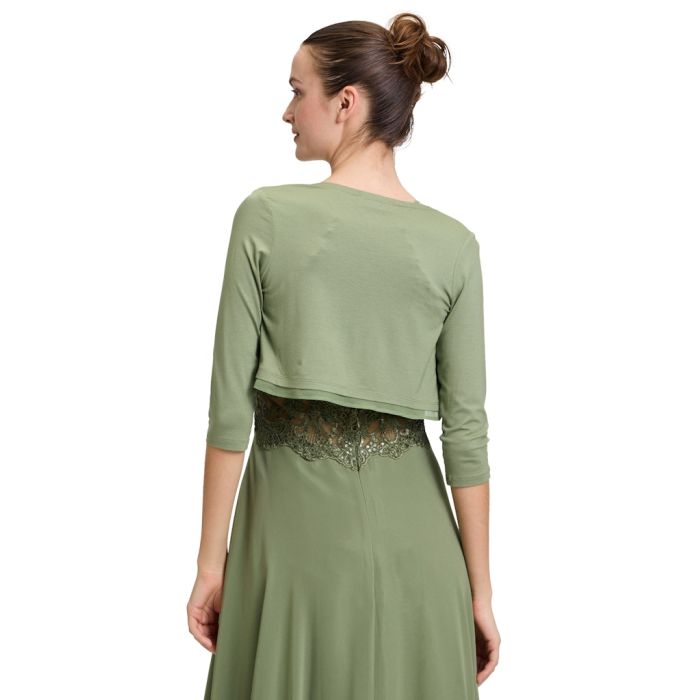 Bolero mit Chiffonkante, autum green