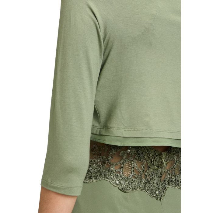 Bolero mit Chiffonkante, autum green