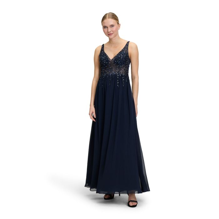 Abendkleid mit Steinen, night sky