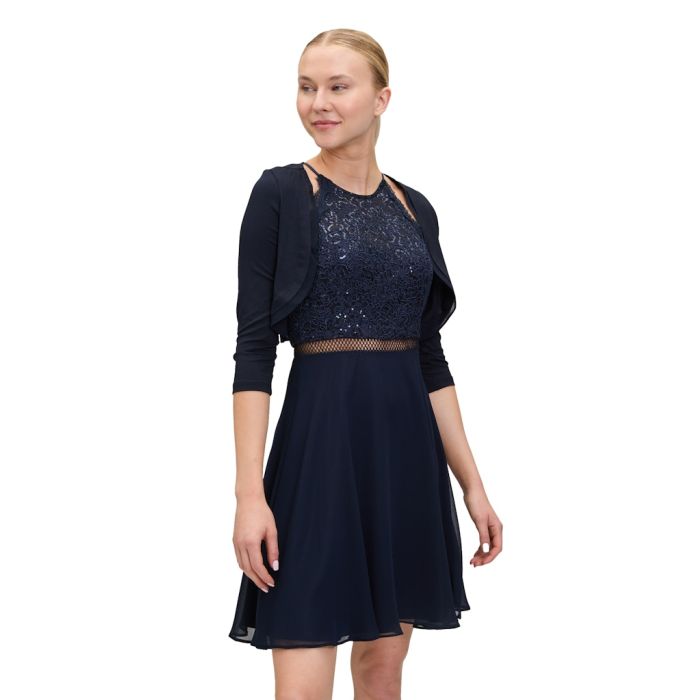 Bolero mit Chiffonkante, night sky