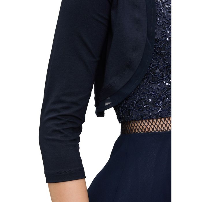 Bolero mit Chiffonkante, night sky