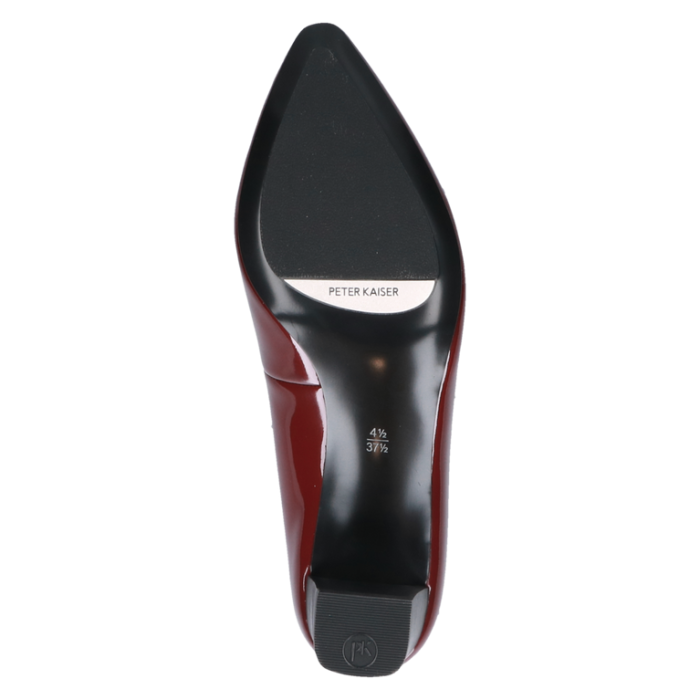Lack-Pumps, bordeaux paten