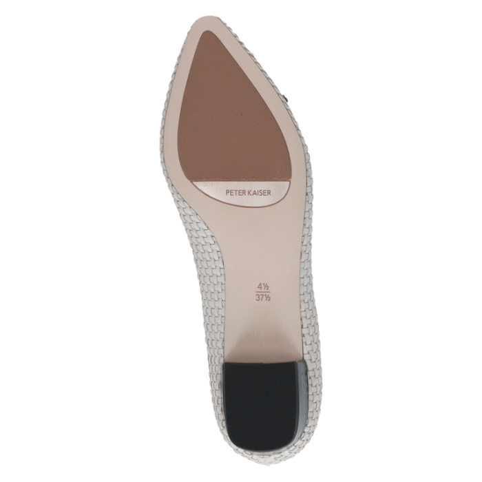 Pumps geflochten, offwhite nappa