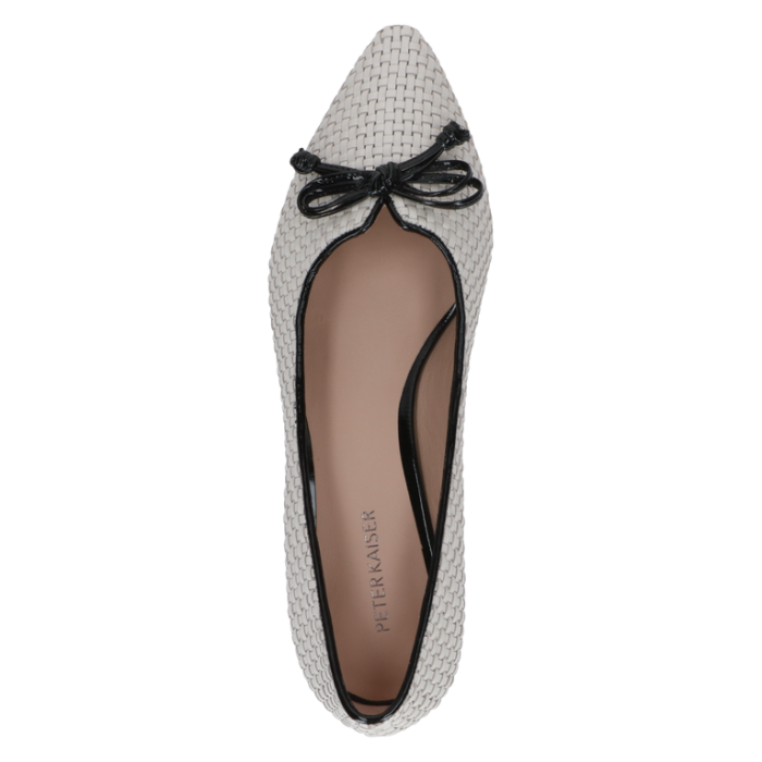 Pumps geflochten, offwhite nappa