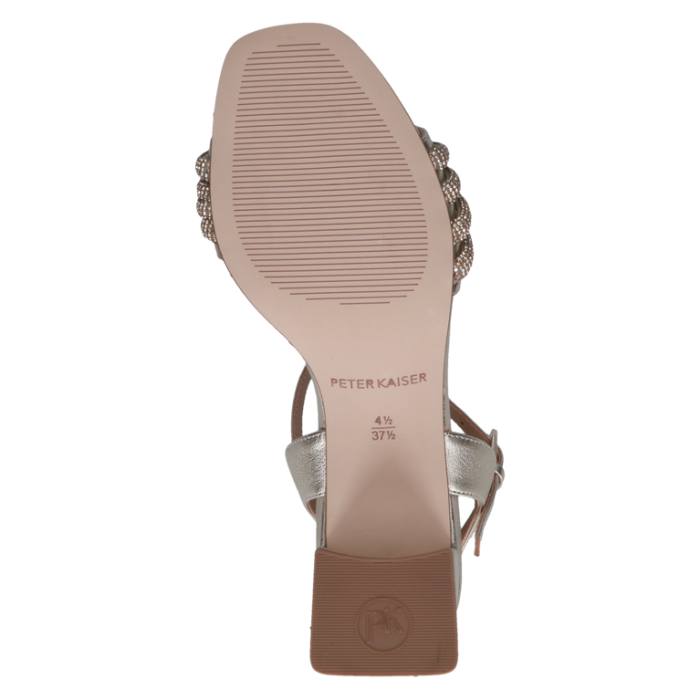 Sandalette-Leder, gold