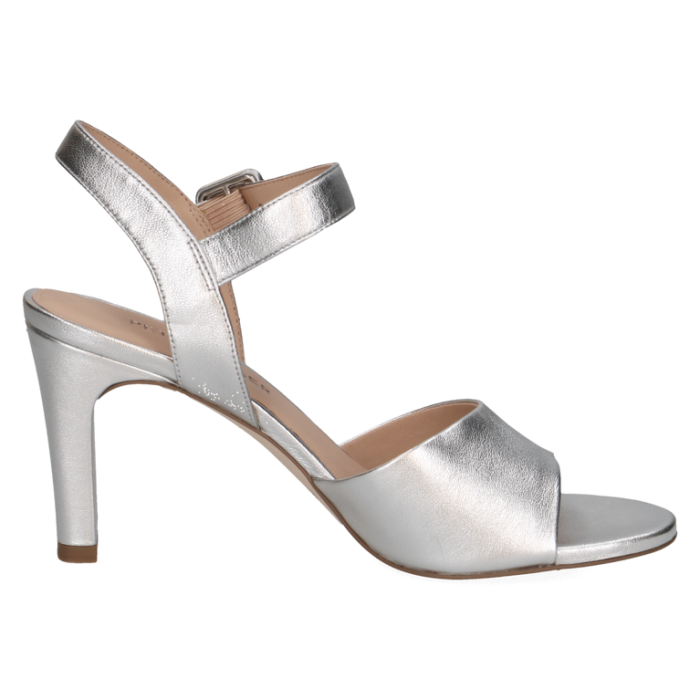 Sandalette, silver/matt