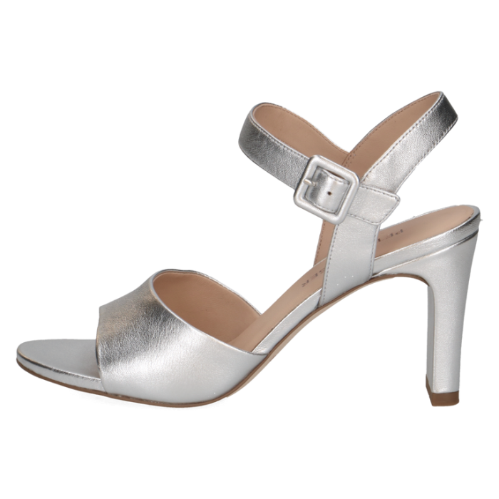Sandalette, silver/matt