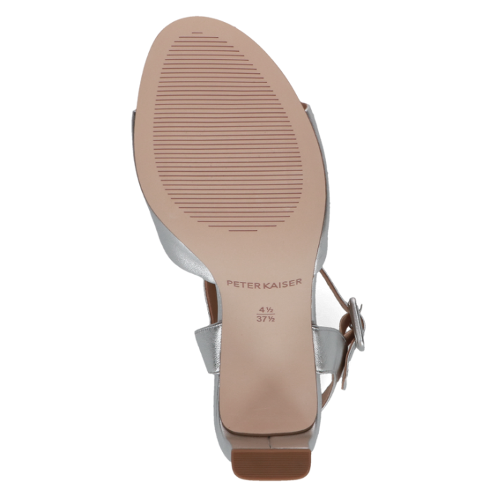 Sandalette, silver/matt