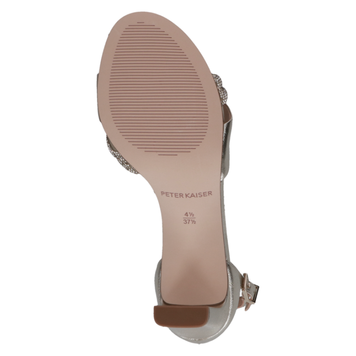 Sandalette, gold/matt
