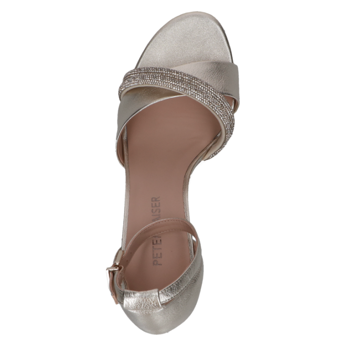 Sandalette, gold/matt
