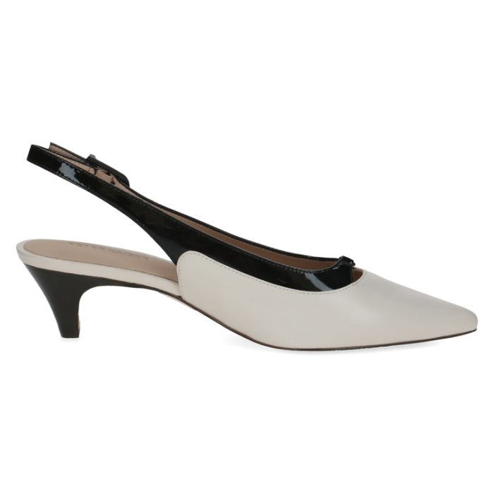 Slingpumps, offwhite/black