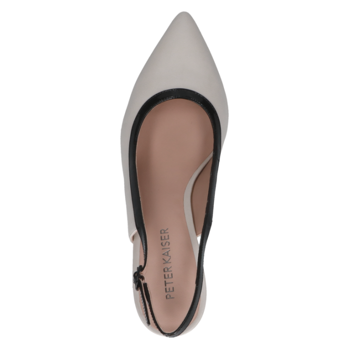 Slingpumps, offwhite/schwarz